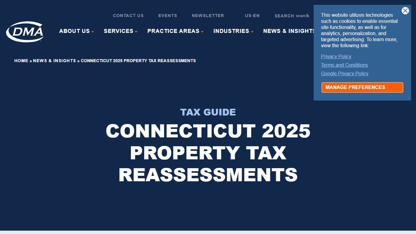 Connecticut 2025 Property Tax Reassessments: What to Know — DMA
